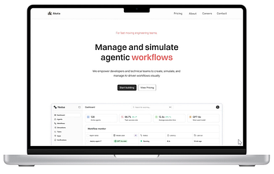 SaaS Website Template ai design minimal minimalism minimalist saas template ui uiux