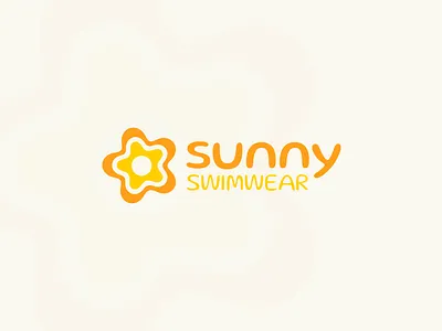 Sunny Swimwear ✱ Logo Design brand identity branding combination design fun graphic design illustration logo logo concept logo design minimalist modern pictorial simple splash starfish sun swimwear logo visual identity waves