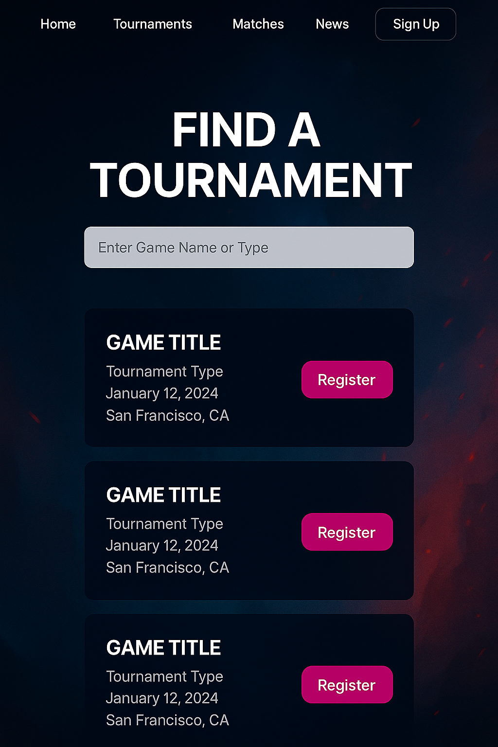 NextGen Gaming Hub – UI/UX Concept for Esports & Community by WisdmLabs ...
