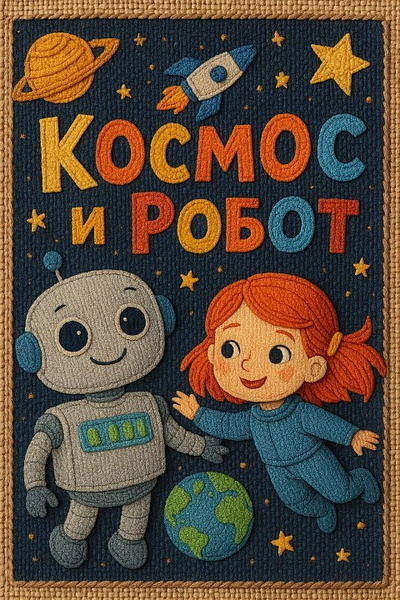 Космос и робот cover illustration