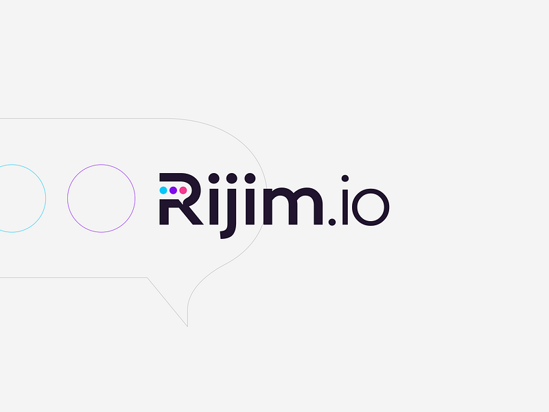 Rijim logo design brand branding chat design graphic design logo logo design messenger rijim teacode