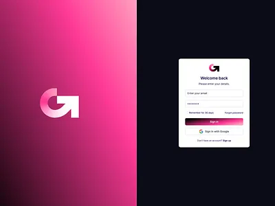 G + arrow logo design branding design g letter g logo identity branding logo design saas logo unused logo web3 branding web3 logo