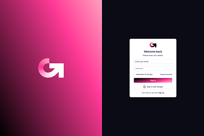 G + arrow logo design branding design g letter g logo identity branding logo design saas logo unused logo web3 branding web3 logo