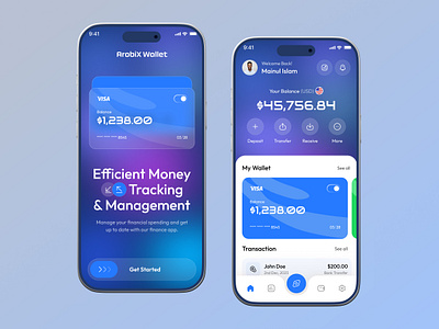 Digital Banking Mobile App Design app design banking digital wallet figma finance fintech mobile app design mobile banking mobile ui money payment personal finance transactions transfer ui ui design user interface ux wallet