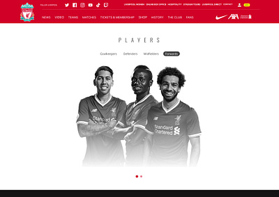 Liverpool Players Concept animation app design firmino football liverpool mane mo salah salah team ui ui design