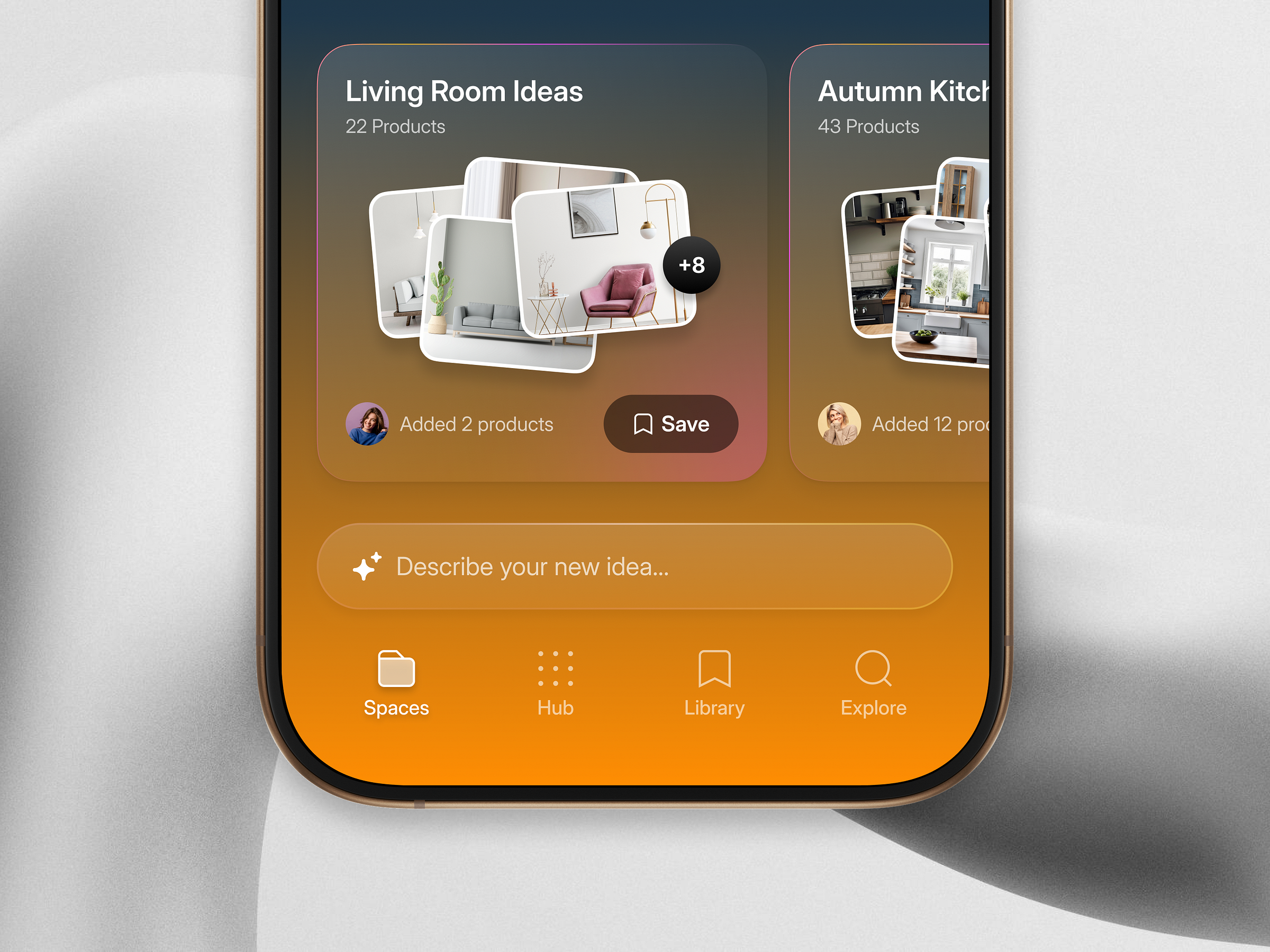 Spaces Inspiration Ai Moodboard App By Ionut Zamfir On Dribbble