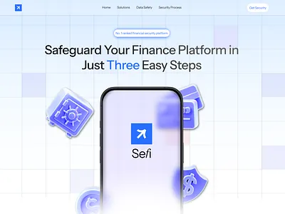 Finance Hero Section 3d animation appdesign design logo motion graphics productdesign ui ux