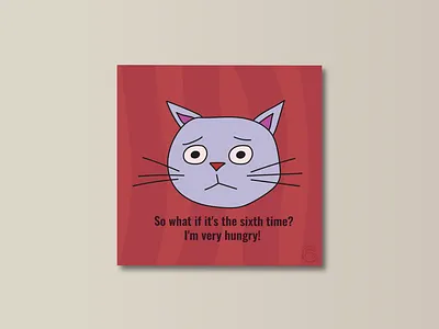 Catface Moods — I'm Very Hungry! design graphic design illustration vector