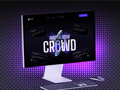 PUNKY - AI Chatbot Landing Page ai ai bot ai landing page analytics tool assistant chat bot chatbot dark design interface landing page open ai page saas design web web3