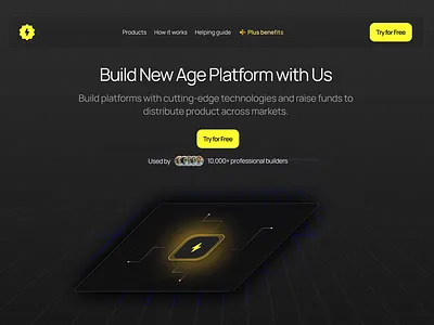 Animated Hero section 3d animation appdesign branding design graphic design logo motion graphics productdesign ui