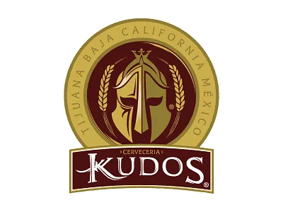 Kudos Brewery branding illustration logo