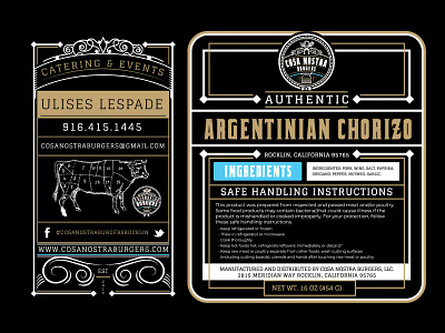 Cosa Nostra Catering branding graphic design illustration logo