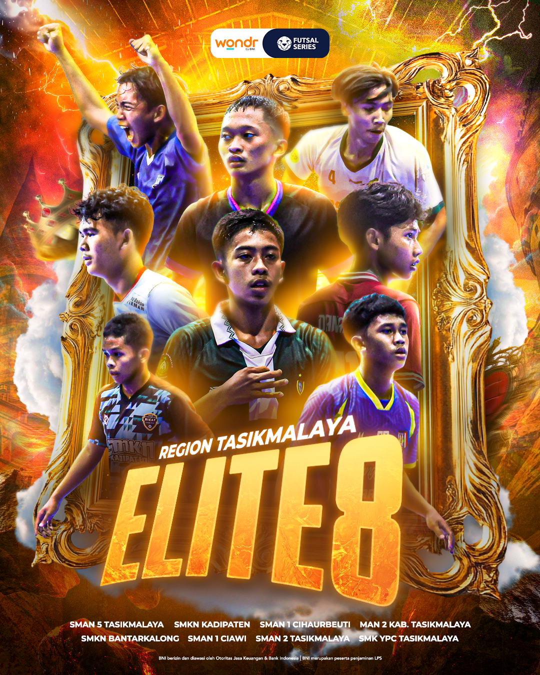 Sport Graphic Poster / Elite8 Tasikmalaya digital artist digital illustration futsal manipulation photoshop sport sport graphic
