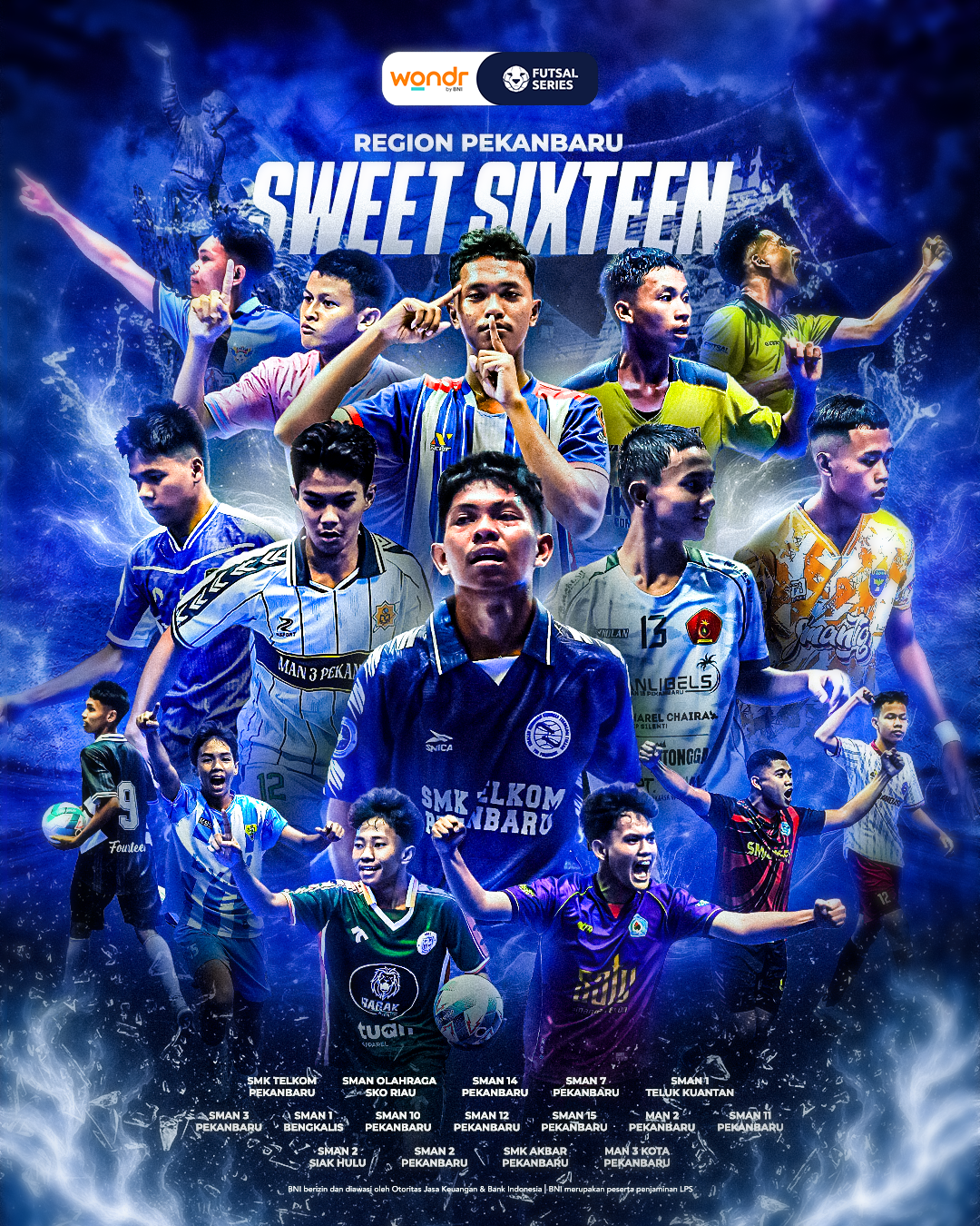 Sport Graphic Poster / Sweet16 Pekanbaru digital artist futsal manipulation photoshop poster sport sport graphic