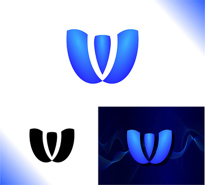 AI Tech Logo - W Concept abstract brandindentity geometric icon letter w monogram startup techlogo