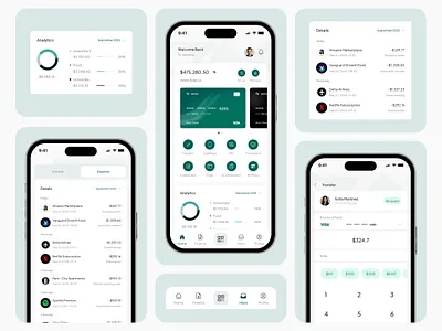 Zentra - Finance Mobile Banking App UI Design ai app app design app ui bank clean digital product finance fintech minimalist mobile mobile app mobile app design modern money payment product design saas startup ui