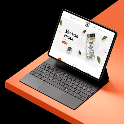 Mexican Fiesta Landing Page branding business design digital e commerce keto smoke landing page logo maxican fiesta modern online shop original blend smoke sweet heat ui ux design webflow wordpress