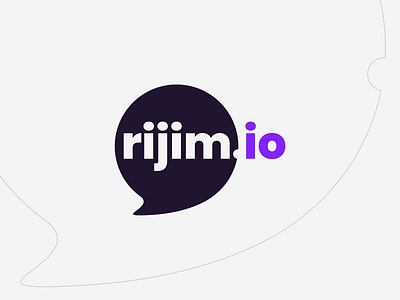 Rijim logo design brand branding chat design graphic design logo logodesign messenger teacode