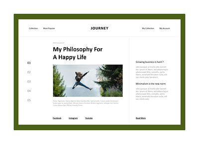 Journey Blog blog branding figma ui ui design