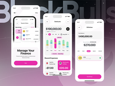 crypto currency wallet mobile ui design blockchain clean crypto portfolio crypto wallet cryptocurrency cryptocurrency app digital wallet finance minimal mobile mobile app modern ui wallet app