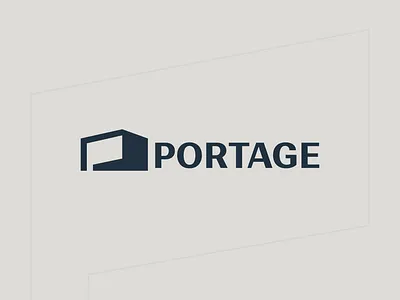 Portage ✱ Logo Design box logo brand identity branding combination container design graphic design illustration logo logo concept logo design minimalist modern negative space p logo perspective logo pictorial simple storage visual identity