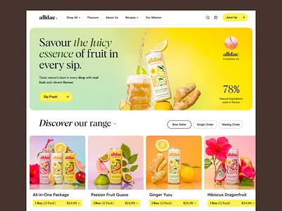 Soda Landing Page antioxidant beverages caffeine cold drink drink ecommerce fruit fruit juice juice website landing page landing page designer landingpage soda soda company website soda website sparkling soda syrup web design webdesign website design