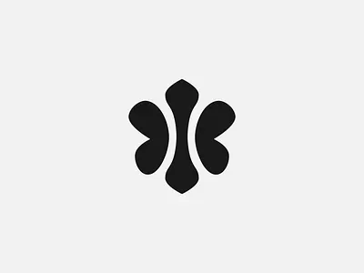 Rehab ✱ Logomark app logo butterfly flower journey logo logomark mark minimalist modern path recovery simple symbol therapy visual identity