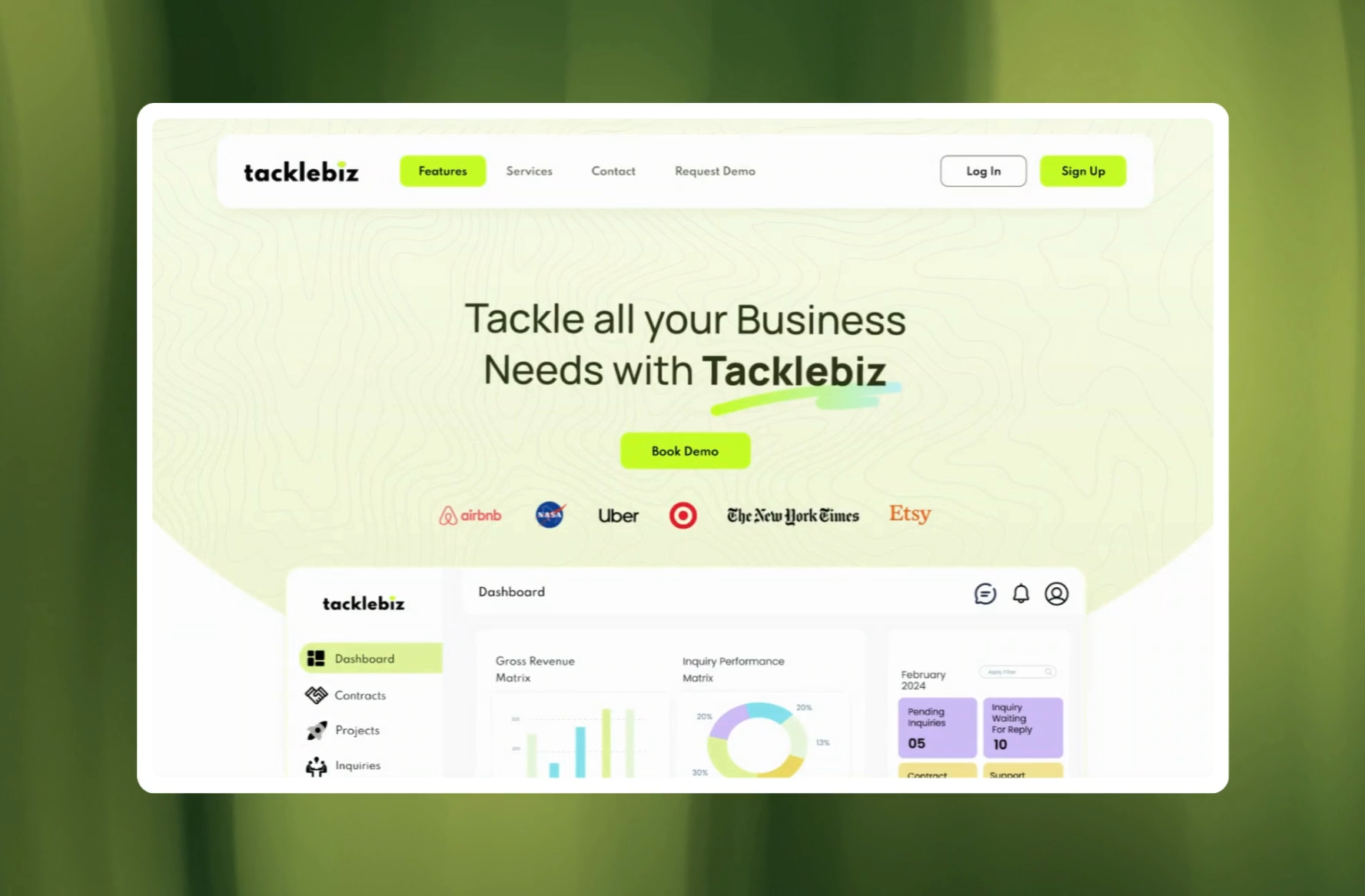 SaaS Website Landing Page Design branding design designer graphic design modern redesign saas tech technology ui web website websites