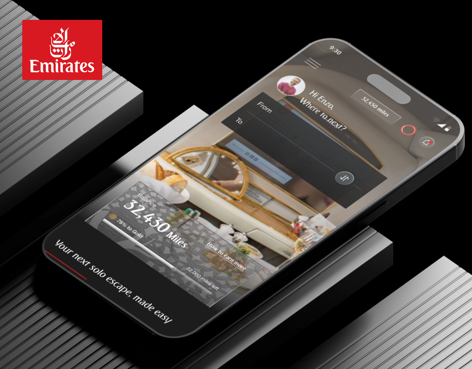 Emirates App Reimagined animation app emirates figma interaction logo motion graphics ui ux