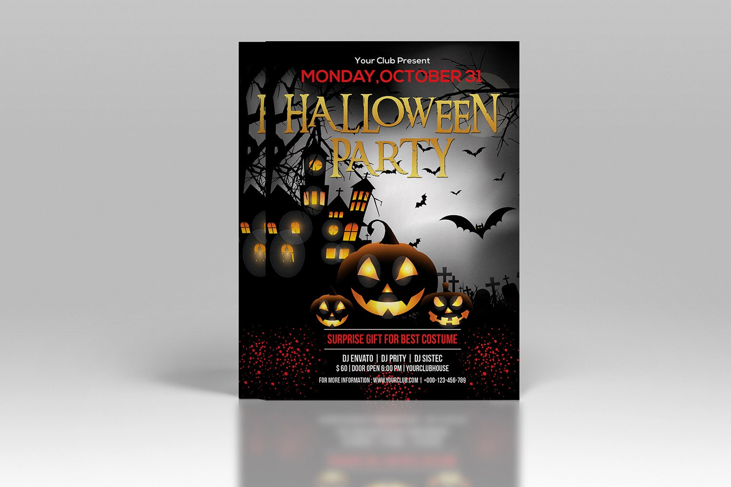 Halloween Party Flyer Template festive flyer