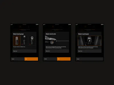 In-car app/ engage tow mode appdesign business design corporate design dashboard ui uidesign uxdesign uxui