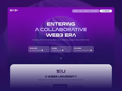 Homepage Design for Web3 Community branding figma geexweb hero section homepage landingpage modern ui design ui uiux web3 website