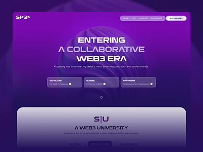 Homepage Design for Web3 Community branding figma geexweb hero section homepage landingpage modern ui design ui uiux web3 website