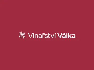 Valka Winery logo branding cellar logo red rose valka wine winery