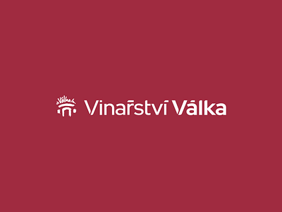Valka Winery logo branding cellar logo red rose valka wine winery