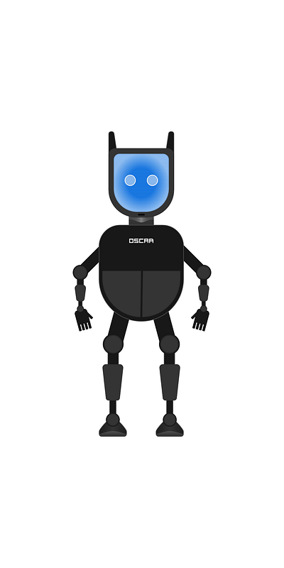 OSCAR 2d character game robot stylized