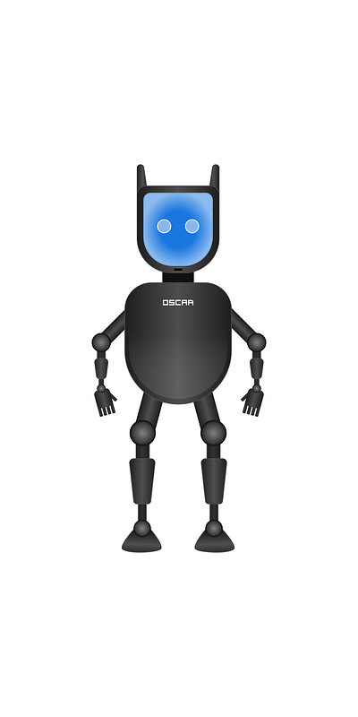 OSCAR 2d character game robot stylized