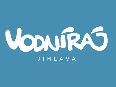 Vodni Raj logo blue branding cid design jihlava logo logotype symbol