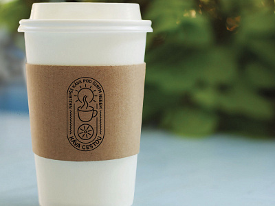 Kava Cestou logo branding cid coffee design illustration logo logotype symbol