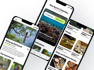 Travel App Mobile UI Design ui