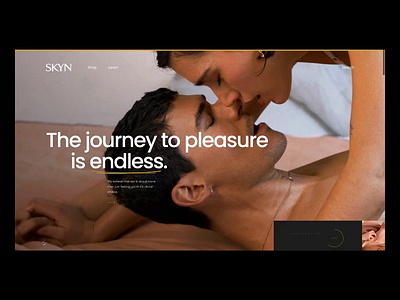 Skyn Homepage animation branding digital design ecommerce portfolio typography ui
