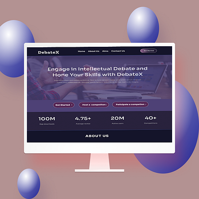 DebateX Debating Website ui