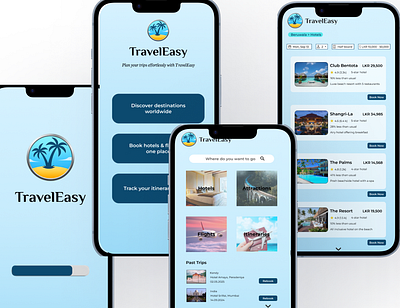 TravelEasy Travel App ui