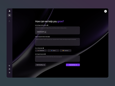 AI Assistant for Growth aesthetics ai ai chat chat design figma product design ui ui design ux ux design visual design