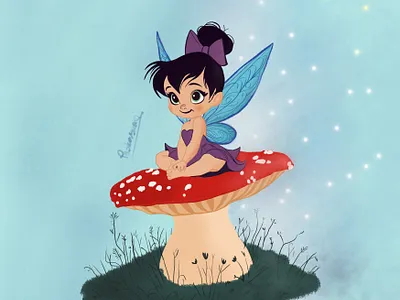 Little Fairy – Book Digital Illustration illustration procreate vector