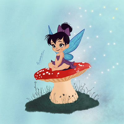 Little Fairy – Book Digital Illustration illustration procreate vector
