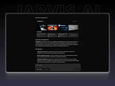 Jarvis AI - Smart AI Assistant aiassistant aitool artificialintelligence branding creativity figmadesign productivity smartassistant uidesign uiux