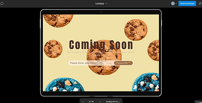 Coming Soon Animated Page 3d animation branding graphic design motion graphics ui uichallenge ux webpage