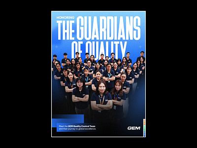 HONORING THE GUARDIANS OF QUALITY / GEM LINKEDIN POST branding design graphic design hiphop typography