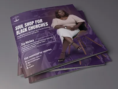 Soul Shop for Black Churches – Flyer Design black churches faith based flyer design graphic design mental health poster design soul shop suicide prevention trauma recovery